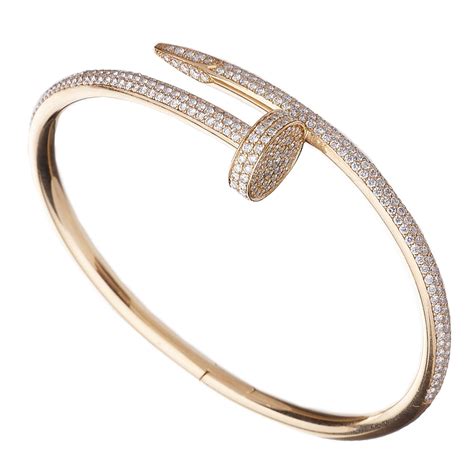 cartier bracelet clou diamant